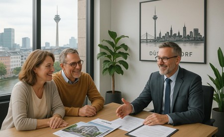 Persönliche Beratung beim Wohnungsverkauf in Düsseldorf